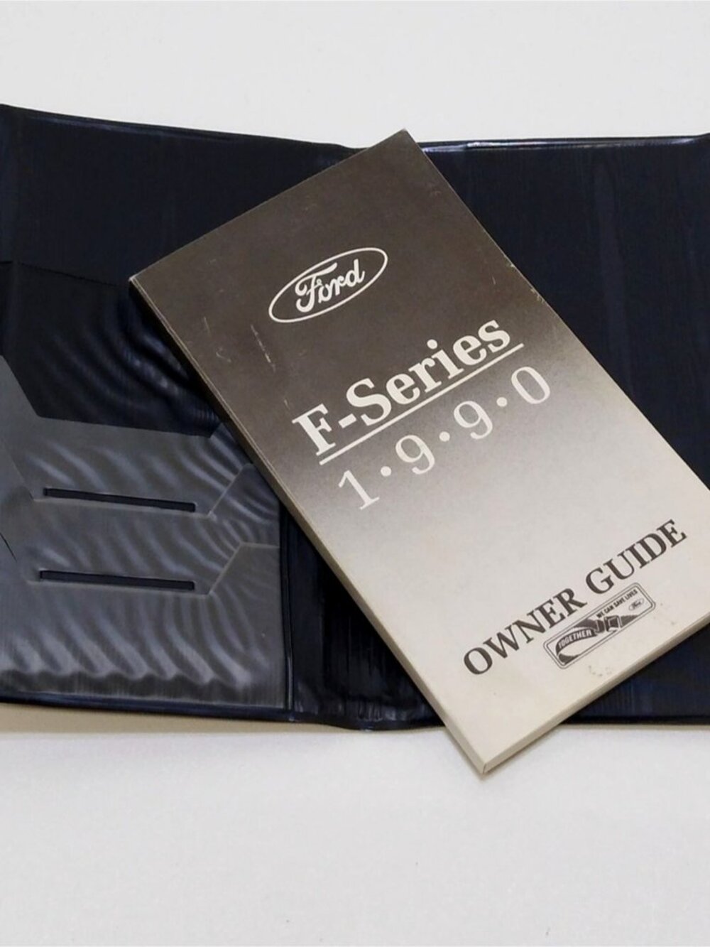 1990 Ford F-Series Owners Guide & Unused Manual Cover Card Document Carrier EUC